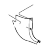 Chrysler 55352902AE Cowl Bracket Cowl Bracket - fits 2006-2010 Jeep Commander