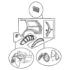 Chrysler 55137010AB Body D-Pillar Molding Retainer Body D-Pillar Molding Retainer - Rear, Passenger Side, fits 2003-2004 Jeep