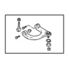 Chrysler MB200979 Suspension Control Arm Nut Suspension Control Arm Nut - Front, Upper, M10 Size, Flange