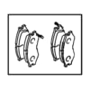 Chrysler MR569588 PAD KIT. Front Disc Brake. Diagram 12