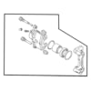 MB928410 by CHRYSLER - Disc Brake Caliper - Front, Driver Side, fits 1995-2000 Chrysler Sebring and Dodge Avenger
