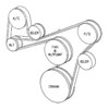 53012002 by CHRYSLER - BELT. A/C. Accessory Drive. Diagram 1