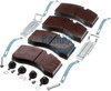 Bendix K097519 Disc Brake Pad Brake Pad Kit
