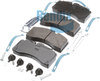 K129276BXW by BENDIX - ADB22X Brake Pad Kit