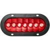 Peterson Lighting 822KR-7 Brake / Tail / Turn Signal Light LED Stop/Turn/Tail, Oval, PL3 Housing Flange-Mount 6.5"X2.25",