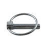 Redneck Trailer LP38 Multi-Purpose Pin Linchpin - 3/8" x 1-3/4" Shank, Zinc-Plated Steel, Self-Locking Ring