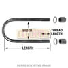 Euclid E-UB8151-10 Air Suspension Axle U-Bolt U-BOLT ASSEMBLY