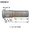 Euclid E-10249-L Euclid Wheel End Hardware - Wheel Stud, Single End, LH