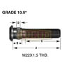Euclid E-10242 Wheel Stud and Lug Nut Kit CL13-STUD