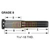 Euclid E-8965 Wheel Stud and Lug Nut Kit STUD