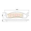 Euclid E-D655-S Disc Brake Pad Set HYDRAULIC BRAKE - DISC PAD SET
