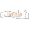 Euclid ED370S Disc Brake Pad Set Air Disc Brake - Disc Pad