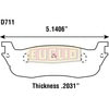 ED711S by EUCLID - Hydraulic Disc Pad Set