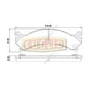 ED784V by EUCLID - Hydraulic Brake - Disc Pad Set