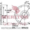 Meritor A3260E1877 Drive Shaft Flange FLANGE