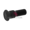 Meritor 09001982 Wheel Stud - RH Thread Direction, Serrated, 1.00" Body Length, 8 Grade