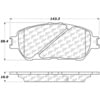Centric 301.09060 Disc Brake Pad Set Centric Premium Ceramic Brake Pads with Shims and Hardware