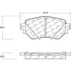 Centric 102.17590 Disc Brake Pad Set C-Tek Semi-Metallic Brake Pads with Shims