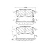 306.15100 by CENTRIC - Centric Fleet Performance Brake Pads with Hardware