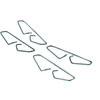 Centric 300.07880 Disc Brake Pad Set Centric Premium Semi-Metallic Brake Pads with Shims and Hardware