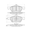 Centric 500.10472 Disc Brake Pad Set PQ PRO Disc Brake Pads with Hardware