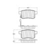 Centric 500.13360 Disc Brake Pad Set PQ PRO Disc Brake Pads with Hardware