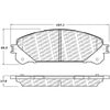 Centric 500.13240 Disc Brake Pad Set PQ PRO Disc Brake Pads with Hardware