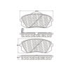 500.12950 by CENTRIC - PQ PRO Disc Brake Pads with Hardware