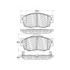 Centric 500.11560 Disc Brake Pad Set PQ PRO Disc Brake Pads with Hardware