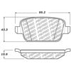 Centric 500.13141 Disc Brake Pad Set PQ PRO Disc Brake Pads with Hardware