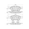 Centric 500.11230 Disc Brake Pad Set PQ PRO Disc Brake Pads with Hardware