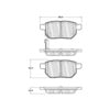 500.13540 by CENTRIC - PQ PRO Disc Brake Pads with Hardware