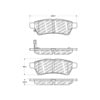 Centric 500.11000 Disc Brake Pad Set PQ PRO Disc Brake Pads with Hardware