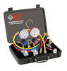 FJC, Inc. 6785 R134a Aluminum Manifold Gauge Set and Tool Assortment