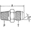 2021-16-20S by AEROQUIP - Adapter - Adaptor MP x MJ