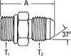 202702-12-20S by WEATHERHEAD - Aeroquip Adapter - SAE O-Ring X JIC 202702