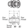 Weatherhead 1345 Hydraulic Hose Hydraulics Adapter - Air Brake Bulkhead Coupling - Female Thread