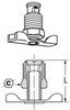 Weatherhead 145 Brake Fitting Assortment Hydraulics Adapter - Brass Drain COCK W/ EXT End - Male Pipe Thread