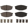 Bendix D207 Disc Brake Pad Set CQ Ceramic Brake Disc Pad Set, Front