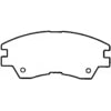Bendix D349CT Disc Brake Pad Set CT3 Disc Pad Set