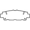 Bendix D488 Disc Brake Pad Set CQ Disc Pad Set