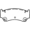 D668CT by BENDIX - CT3 Disc Pad Set