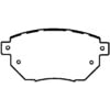 Bendix D969A Disc Brake Pad Set DISC PAD PKG