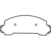Bendix MKD205SUV Disc Brake Pad Set Disc Brake Pad Extended Wear (heavy Duty) Brake Pads With Shims