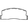 Bendix MKD223 Disc Brake Pad Set SEMI-METLC