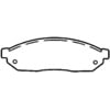 Bendix MKD281 Disc Brake Pad Set Semi-Met Disc Pad Set