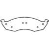 Bendix MKD576SUV Disc Brake Pad Set Semi-Met Disc Pad Set