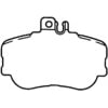 Bendix MKD645 Disc Brake Pad Set DISC PAD PKG