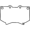 Bendix MKD812SUV Disc Brake Pad Set Semi-Met Disc Pad Set