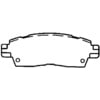 Bendix MKD883SUV Disc Brake Pad Set Semi-Met Disc Pad Set